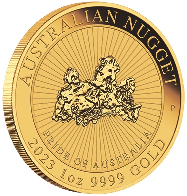 Australien Nugget Pride of Australia 1 Oz Goldmünze 2023 Motivseite