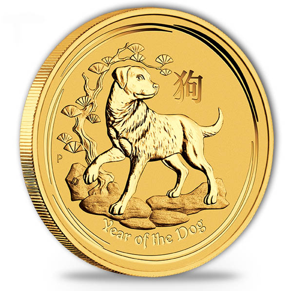 Lunar Hund 2 Unzen Goldmünze 2018 kaufen und verkaufen
