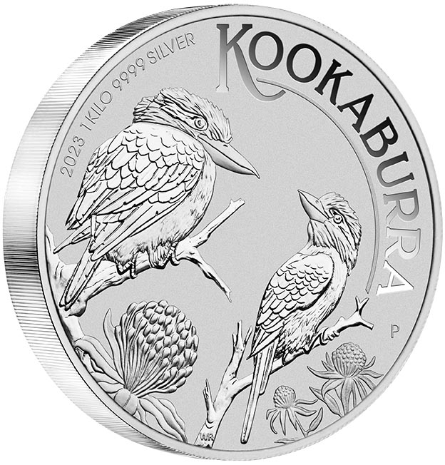 Australien Kookaburra 1 KG Silbermünze 2023 Motivseite