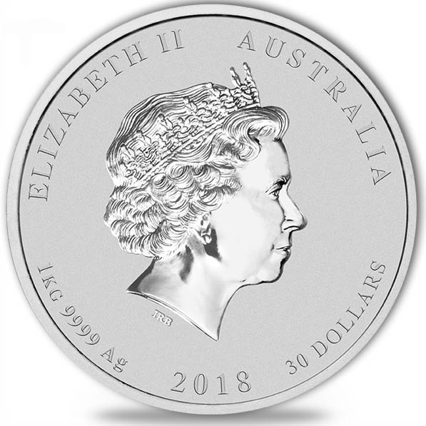 Lunar 2 Hund 30 Dollar Silber 2018