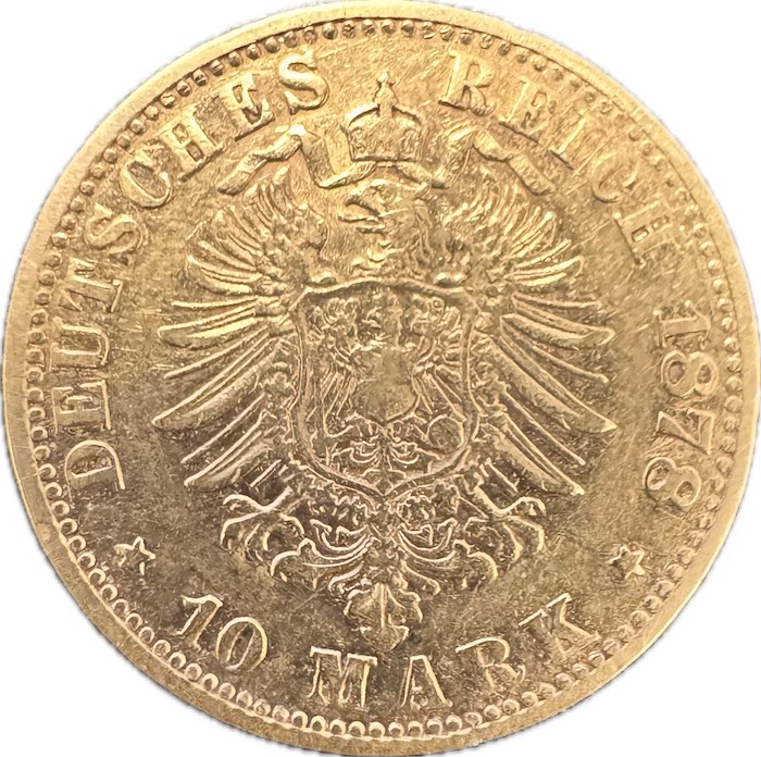 10 Mark Ludwig II J 196 Goldmünze 