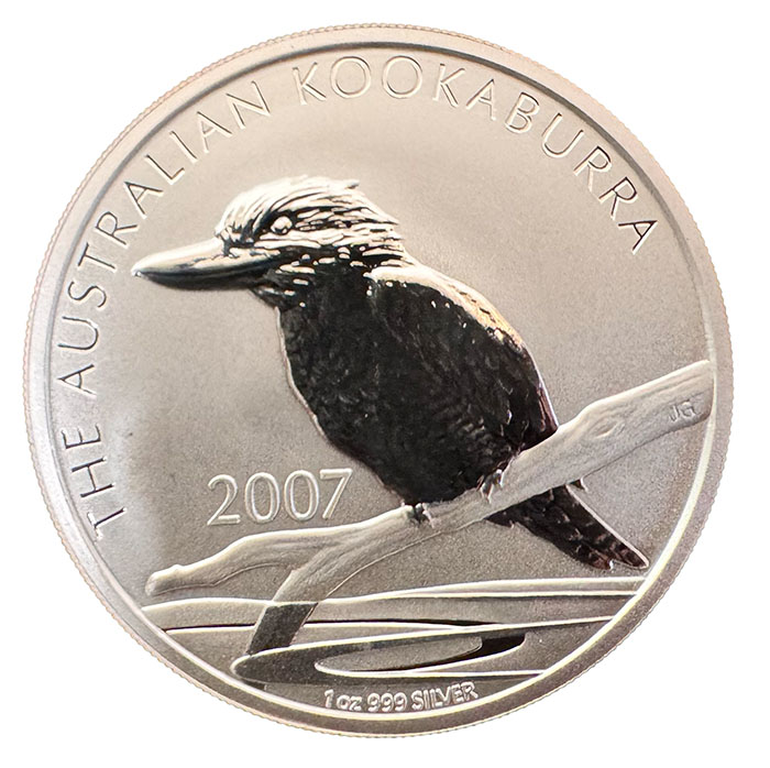 Motivseite Australien Kookaburra 1 Oz Silber 2007