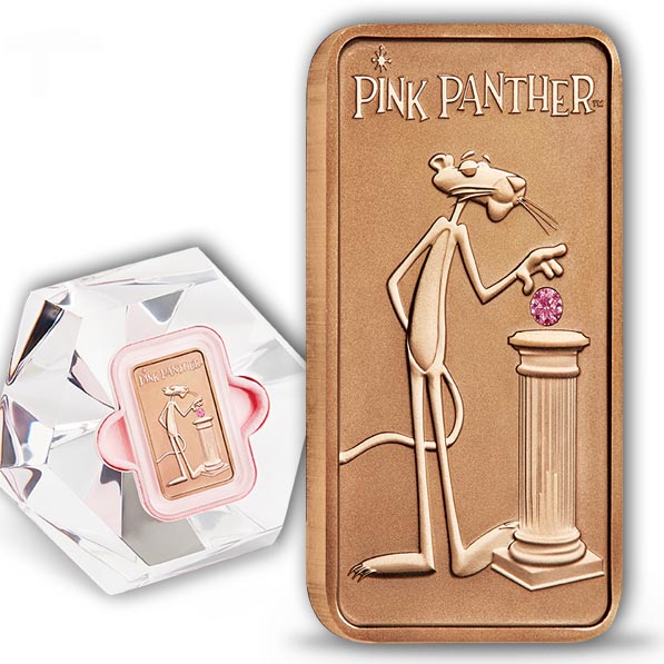 Pink Panther Goldmünze Pink Gold