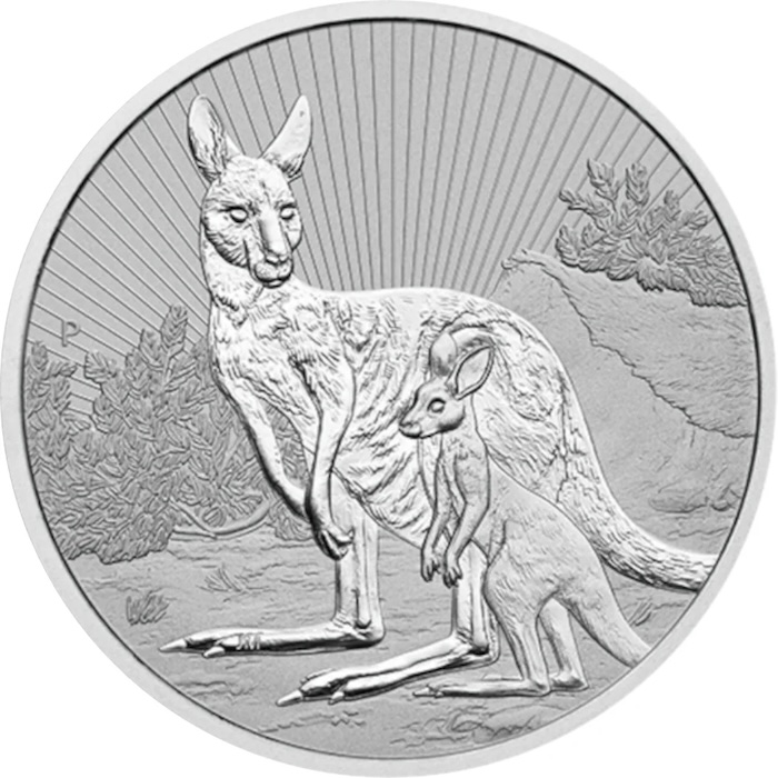 Australien Känguru 2 Unzen Silber Next Generation Piedfort 2023
