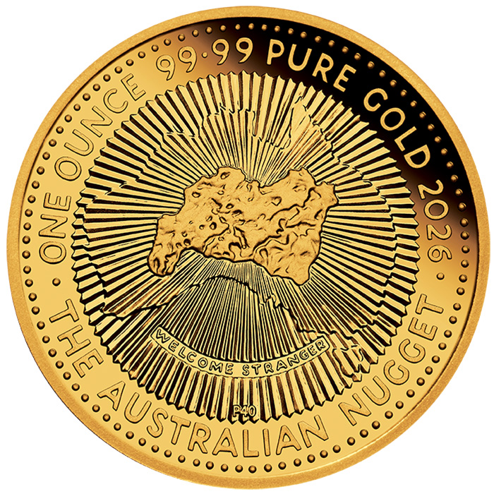 40 Jahre Welcome Stranger Nugget 1 Oz Gold Proof