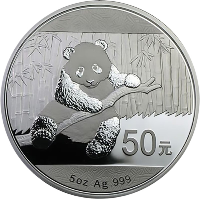 50 Yuan Silber Panda aus China 2014 