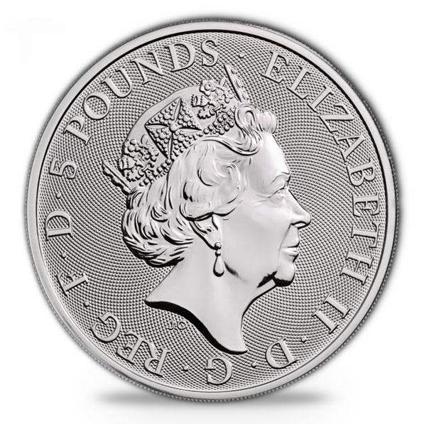 2 Pfund Yale of Beaufort Silbermünze 2019