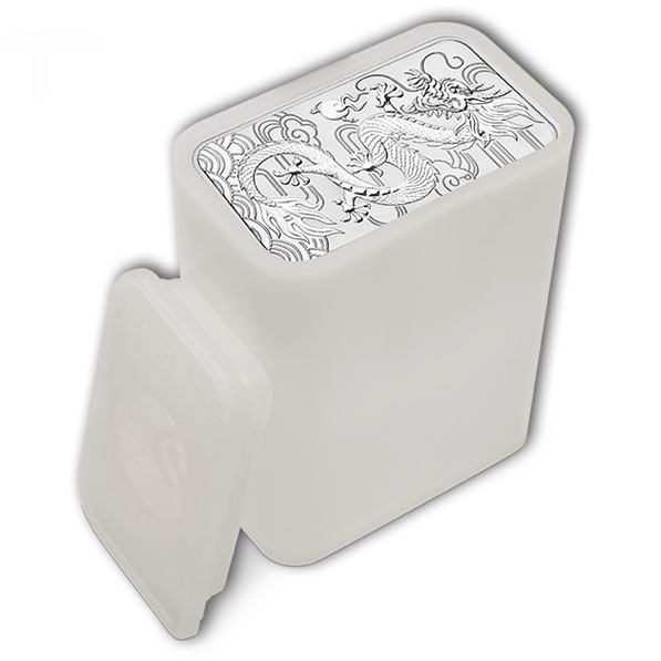 Original Perth Mint Tube für Rectangular Drache 1 Oz
