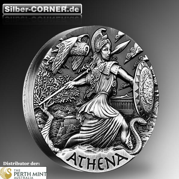 Goddesses of Olympus - Athena 2 Oz Silber High Relief *