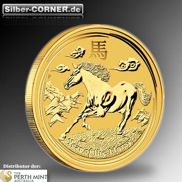 Lunar II Pferd 1 KG Gold 2014