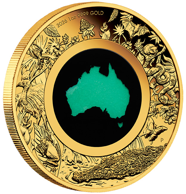 Great Souther Land Chrysoprase 1 Oz Gold Proof 2026 +Box +COA