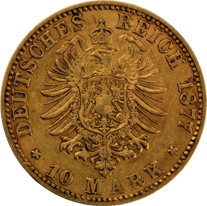 10 Mark Reichsadler Wilhelm I von Preußen