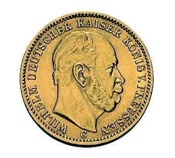 20 Mark Gold Preußen Wilhelm I verschiedene Jahrgänge
