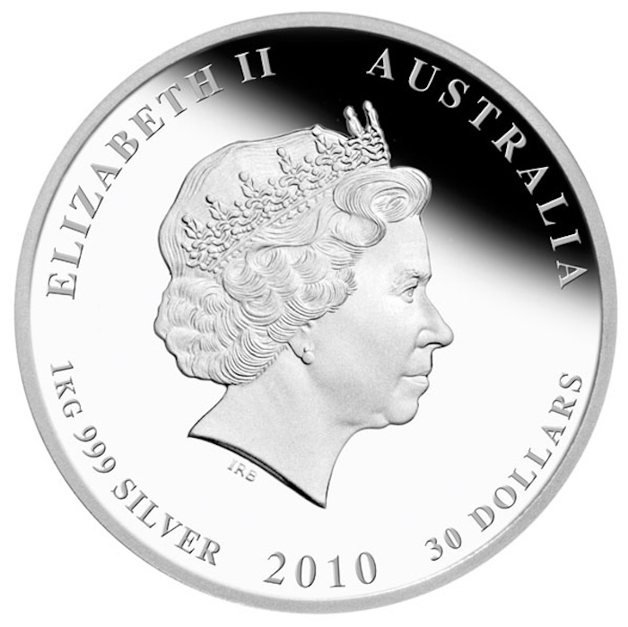Lunar II Tiger 30 Dollar Silber Proof