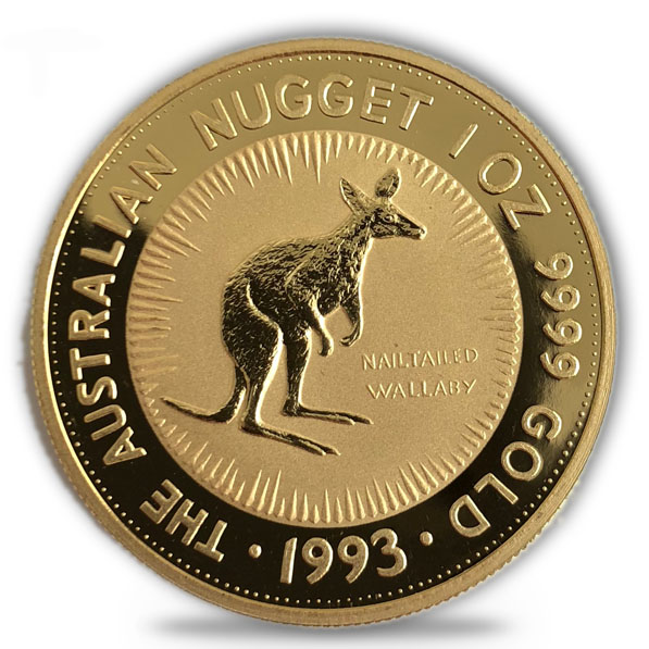 Känguru Nugget 1 Unze Goldmünze 1993