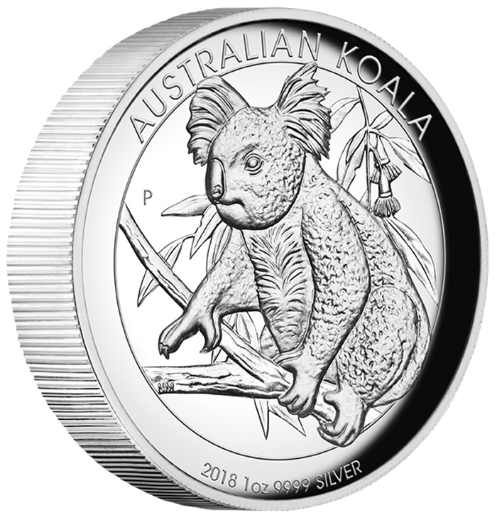 Australien Koala High Relief 1 Oz Silber 2018*