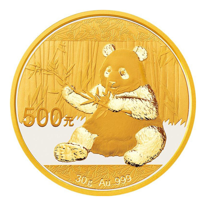 China Panda 30 Gramm Goldmünze 2017 kaufen und verkaufen