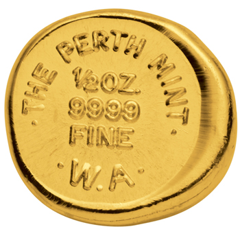0,5 Unzen Perth MInt Goldbarren