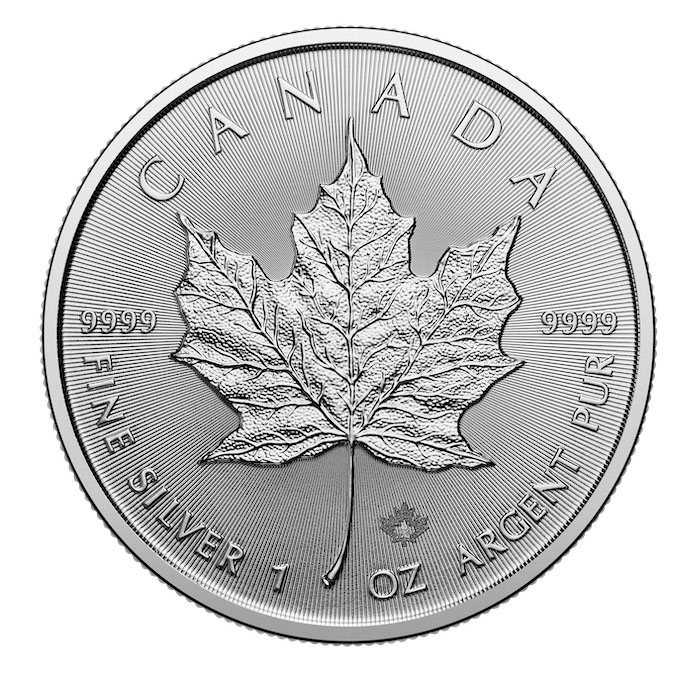 Maple Leaf 1 Unze Silber 2026 Motivseite Ahornblatt
