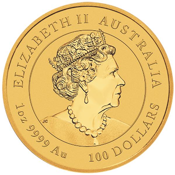 Lunar III Jahr des Hasen 1 Unze Gold 2023 Wertseite Portrait