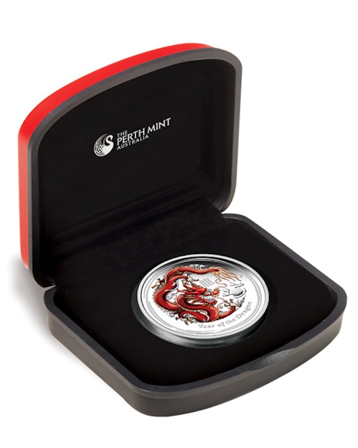 Box Lunar Proof farbig 1 Unze 2012