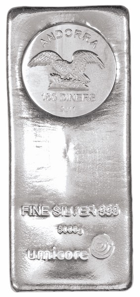Unicore 5 KG Silberbarren Andorra kaufen und verkaufen