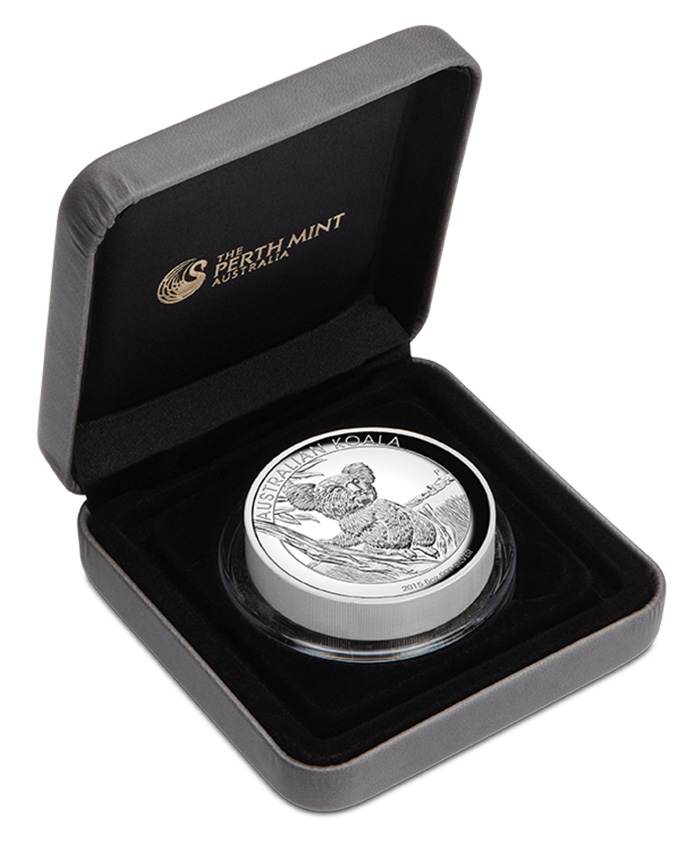 5 Oz Silber Koala 2015 Sammlerbox High Relief