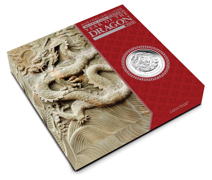 Umverpackung Lunar II Drache Proof 2012 1 KIlogramm