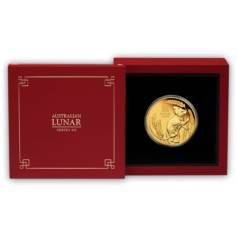 Lunar Maus 1 Oz Gold Sammlerbox 2020