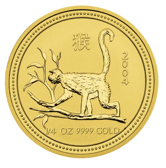 Lunar I Jahr des Affe 1/4 Unze Gold 2004