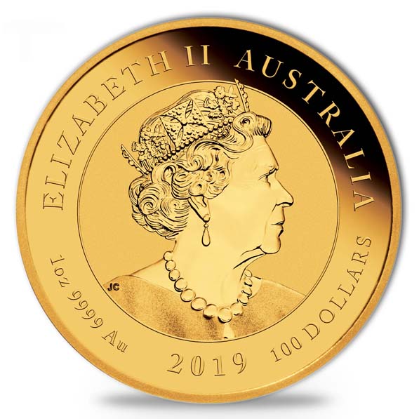 100 Dollar Mondlandung Goldmünze 2019
