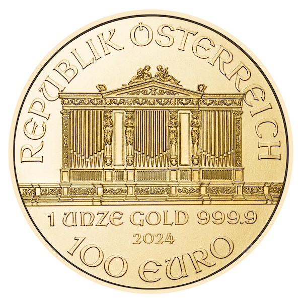 Wiener Philharmoniker 1 Unze Gold 2024
