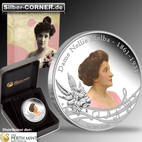 1 Oz Silber Proof Dame Nellie Melba*