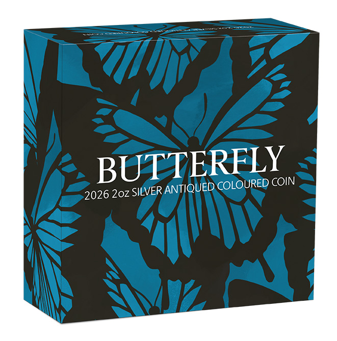 Butterfly 2 Oz Silber Umverpackung 2026