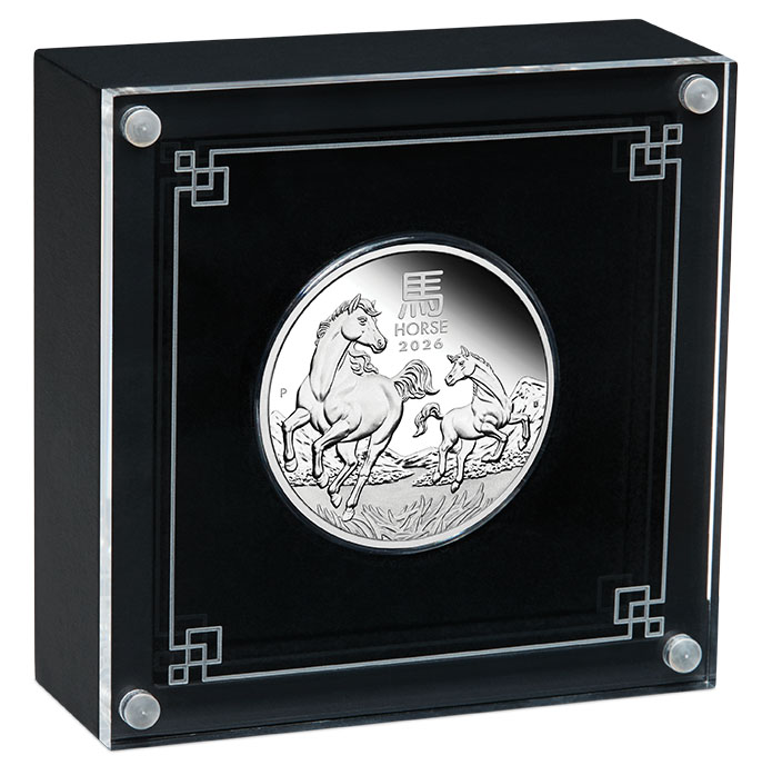 Sammlerbox Lunar 3 Pferd 1 Oz Silber Proof 2026