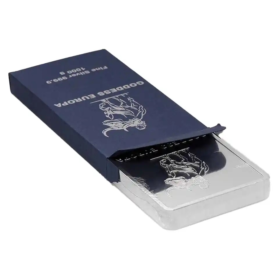 50 Dollar Tokelau in der Verpackung Silberbarren