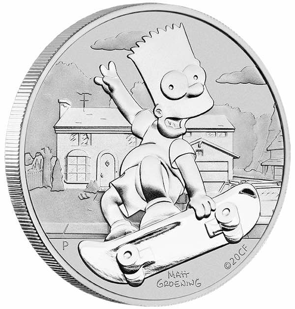 Bart Simpson 1 Unze Silbermünze 2020 