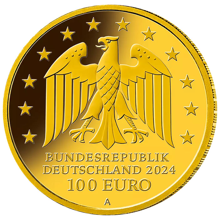 adler goldmünze zerbrochener Krug 2024