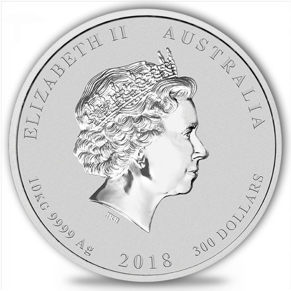 Lunar II Jahr des Hund 10 kg Silber 2018 verkaufen
