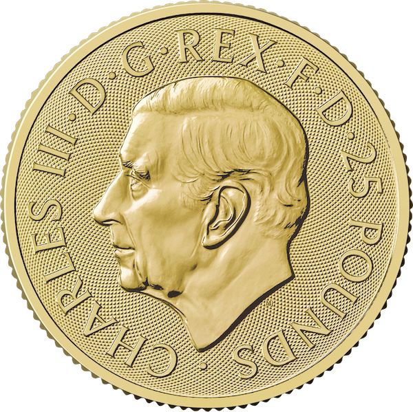 25 Pfund Britannia Goldmünze 2025