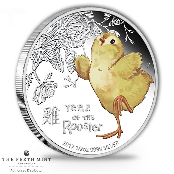 Baby Hahn 1/2 Oz Silber Proof 2017 *