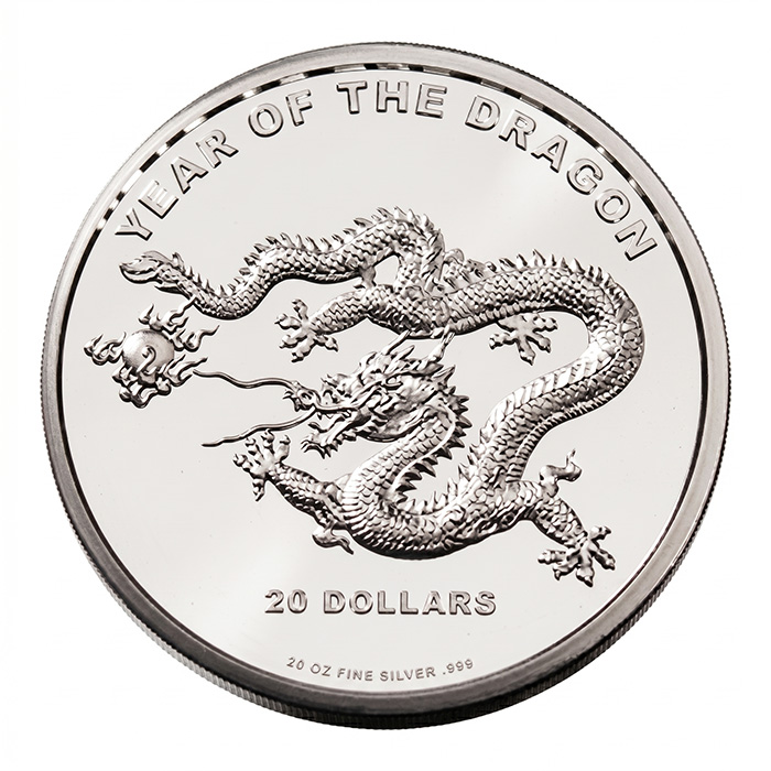 Lunar 20 Unzen Silbermünze Drache Cook Island von Heimerle und Meule kaufen und verkaufen.