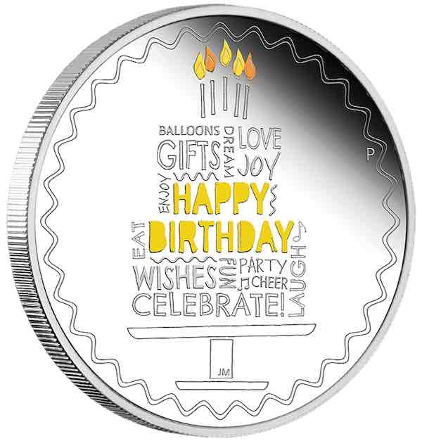 Happy Birthday Silbermünze 1 Unze