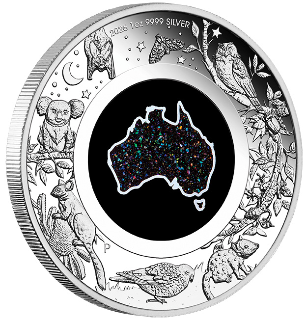 Great Southern Land Opal Nocturnal 1 oz Silber Proof 2026 +Box +COA