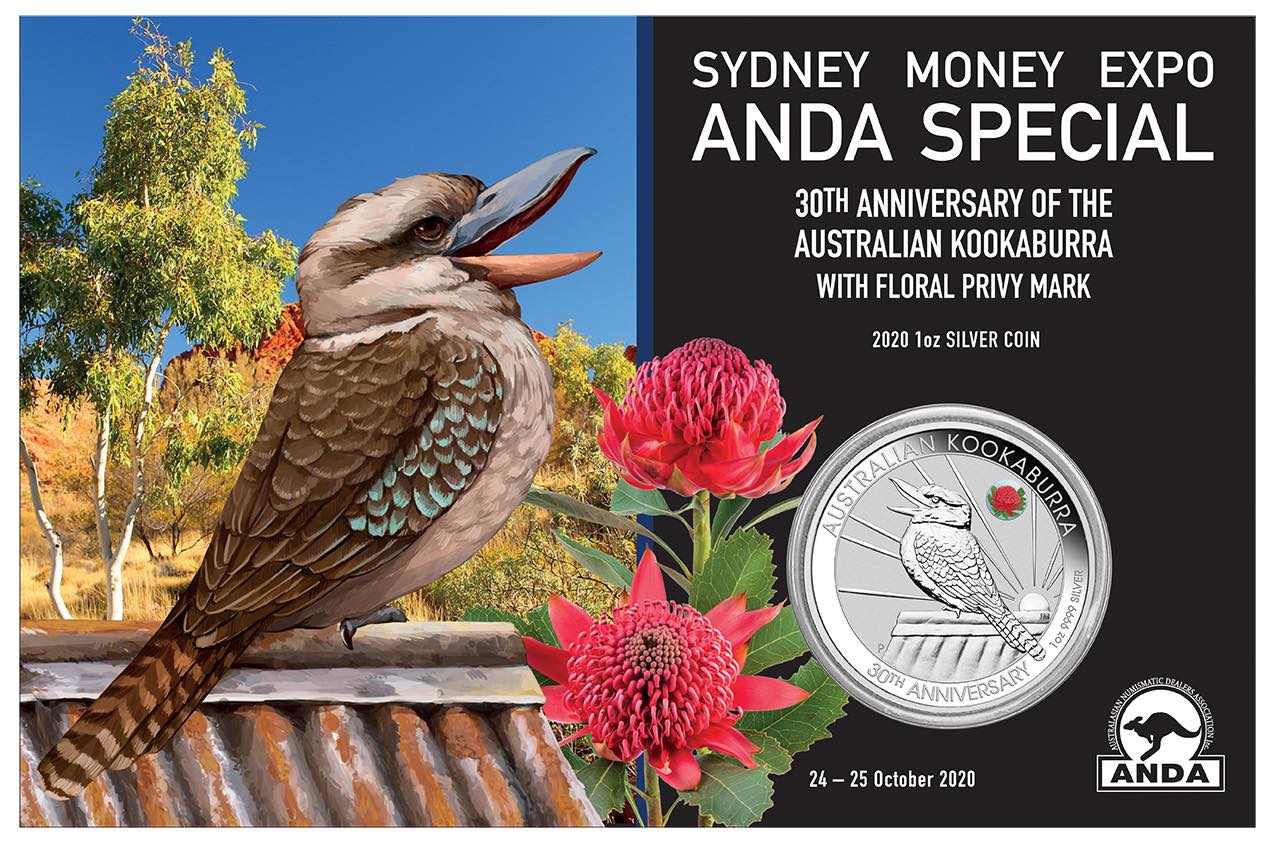 Kookaburra 1 Oz Silber 2020 - Anda Sydney Special*
