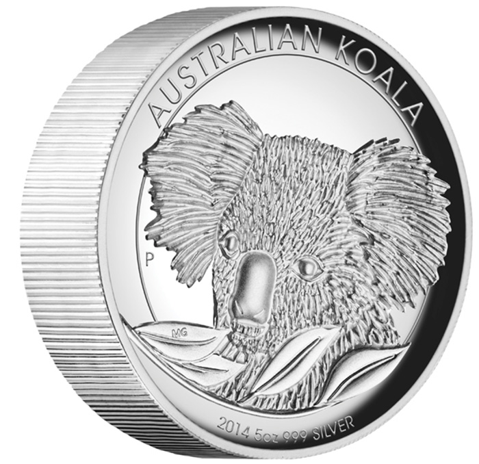 Koala 5 Unzen Silber High Relief 2014