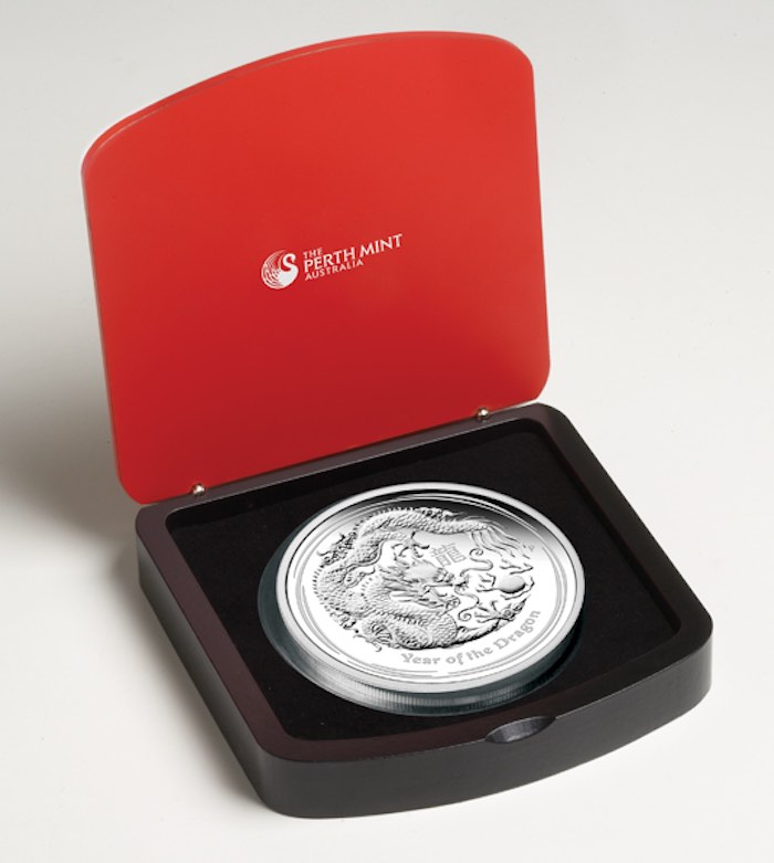 Sammlerbox Lunar II Drache 1 KG Silber 2012