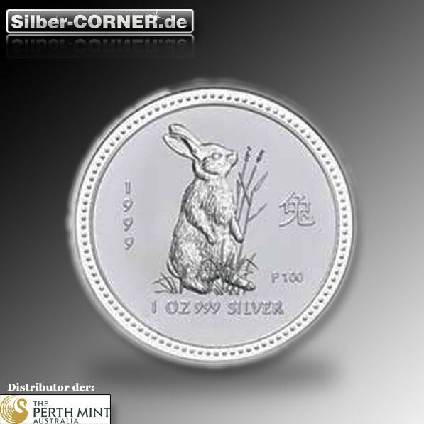 Moodshot 1 Oz Silber Hase 1999