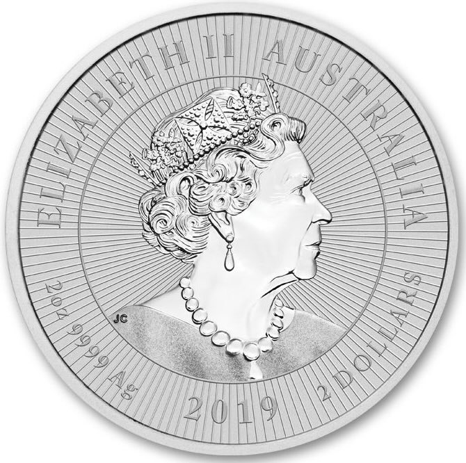 2 Dollar Krokodil 2 OZ Silber 2019