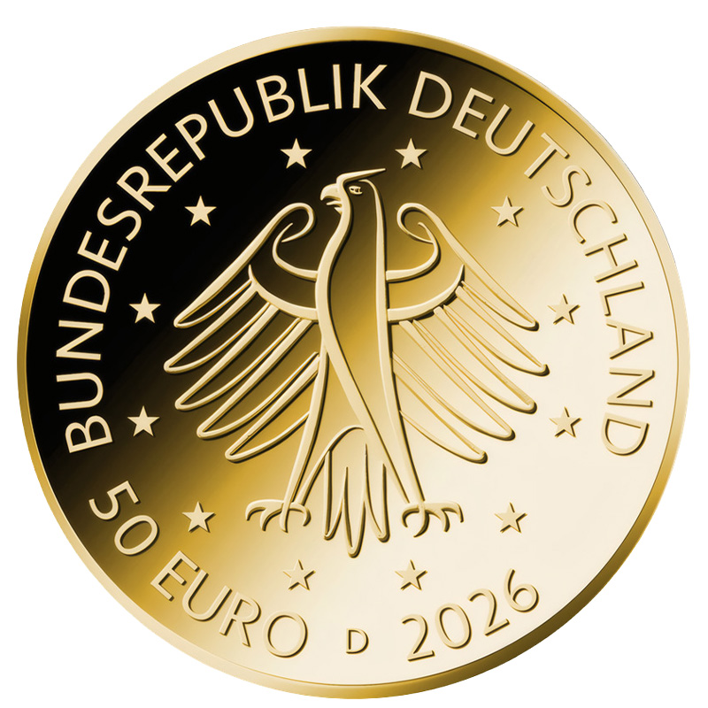 50 Euro Gestaltung Goldmünze 2026 kaufen und verkaufen